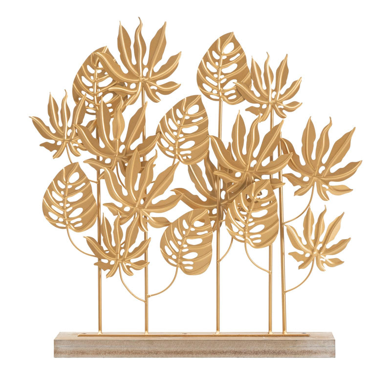 Decoratiune Mauro Ferretti  Palm  56X10X57,5 cm, Auriu