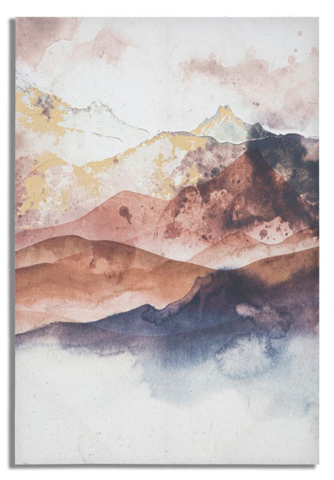 Tablou decorativ Mauro Ferretti Brown Mountain  80X3X120 cm, Multicolor