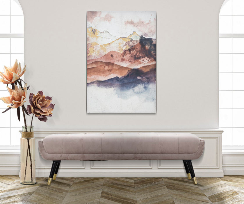 Tablou decorativ Mauro Ferretti Brown Mountain  80X3X120 cm, Multicolor