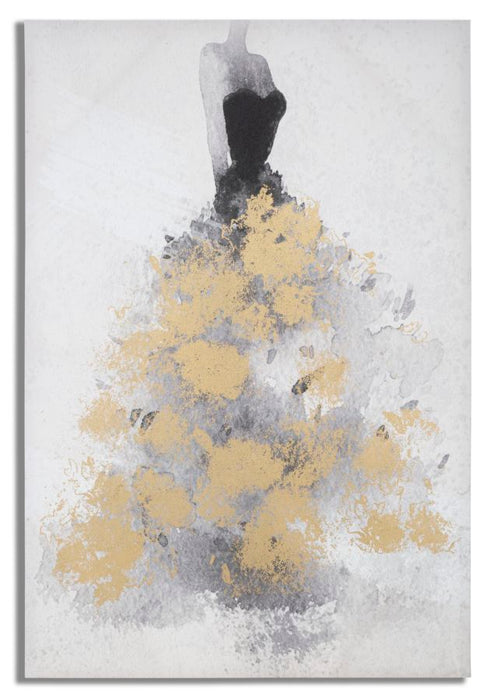 Tablou decorativ Mauro Ferretti Gold Dancer  80X3X120 cm, Multicolor