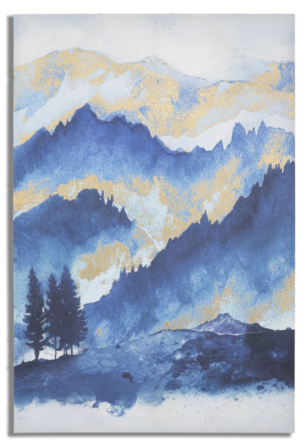 Tablou decorativ Mauro Ferretti Mountain Tree  80X3X120 cm, Multicolor