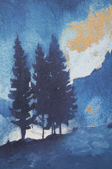 Tablou decorativ Mauro Ferretti Mountain Tree  80X3X120 cm, Multicolor