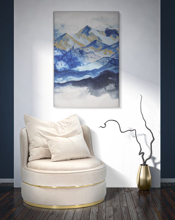 Tablou decorativ Mauro Ferretti Mountain  80X3X120 cm, Multicolor