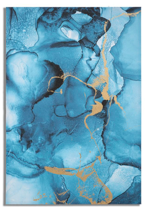 Tablou decorativ Mauro Ferretti Blu Rey  80X3X120 cm, Multicolor