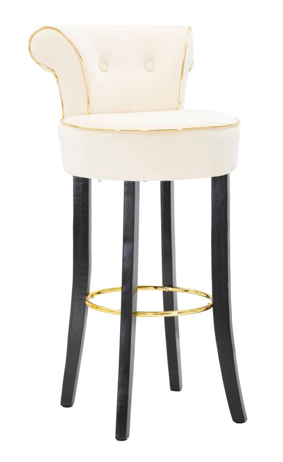 Scaun Bar Mauro Ferretti Luxy Cream  46X48X96 cm, Crem