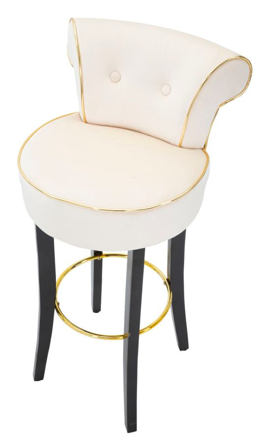 Scaun Bar Mauro Ferretti Luxy Cream  46X48X96 cm, Crem