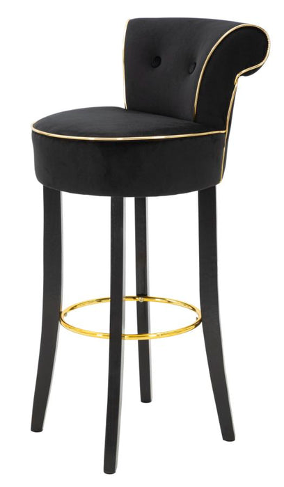 Scaun Bar Mauro Ferretti Luxy Black  46X48X96 cm, Negru