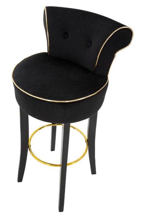 Scaun Bar Mauro Ferretti Luxy Black  46X48X96 cm, Negru