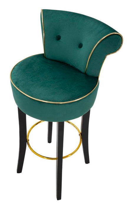 Scaun Bar Mauro Ferretti Luxy 46X48X96 cm, Verde