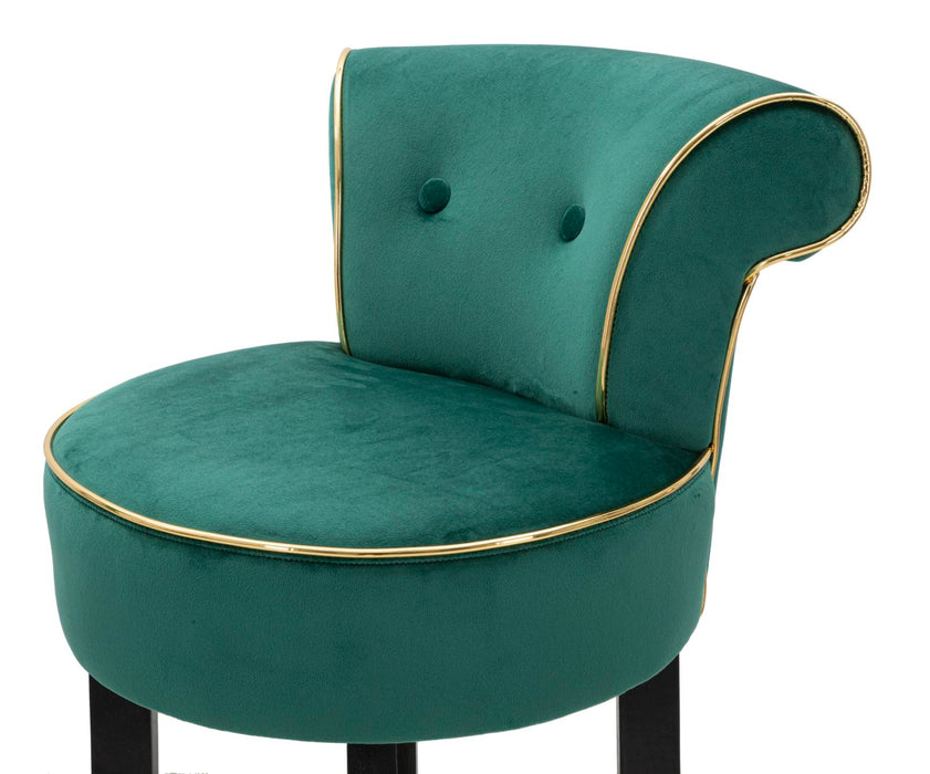 Scaun Bar Mauro Ferretti Luxy 46X48X96 cm, Verde