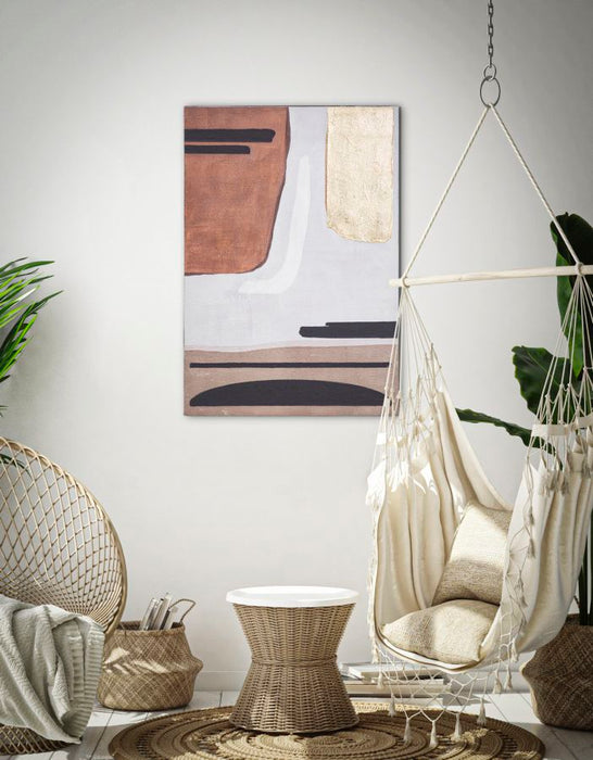 Tablou decorativ Pictat Manual Mauro Ferretti Sear  120X3,8X80 cm, Multicolor