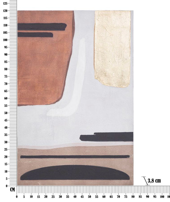 Tablou decorativ Pictat Manual Mauro Ferretti Sear  120X3,8X80 cm, Multicolor