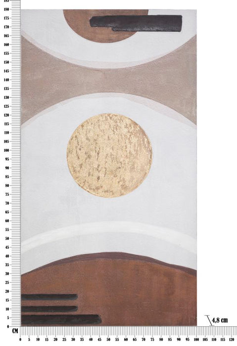 Tablou decorativ Pictat Manual Mauro Ferretti Sunry  180X4,8X100 cm, Multicolor