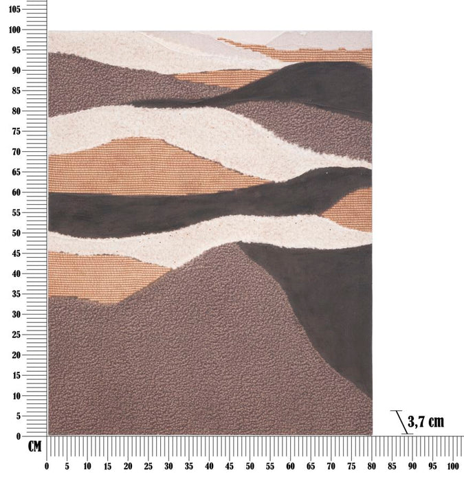 Tablou decorativ Pictat Manual Mauro Ferretti Darky  80X3,7X100 cm, Multicolor