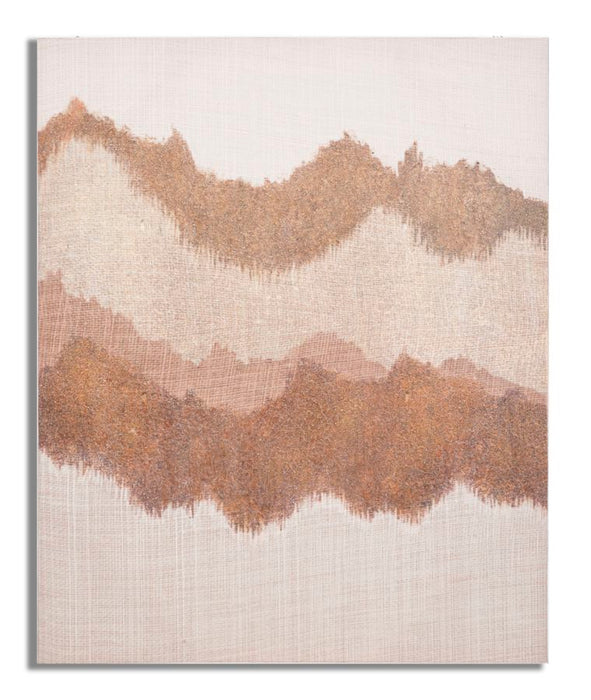 Tablou decorativ Pictat Manual Mauro Ferretti Browny  80X3,7X100 cm, Multicolor