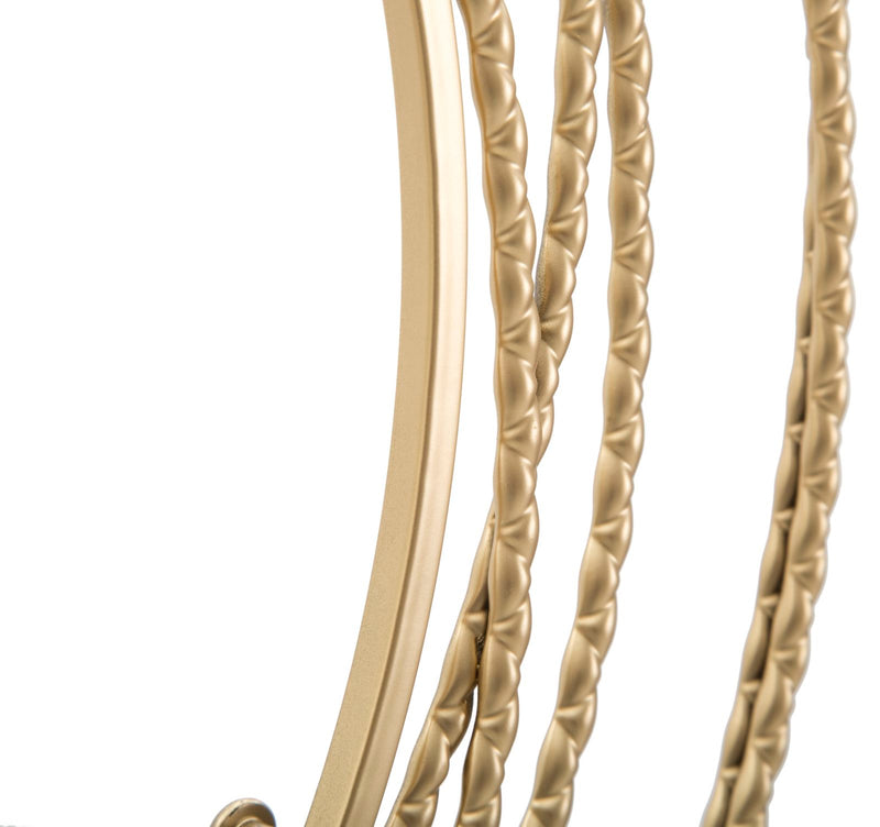 Ceas decorativ de Perete Mauro Ferretti Auriu Strips Ø 50X4 cm, Auriu