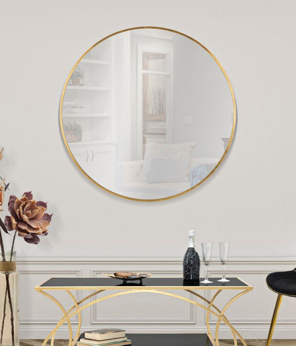 Oglinda decorativa Mauro Ferretti Elegant Glam  Ø 100X2 cm, Auriu