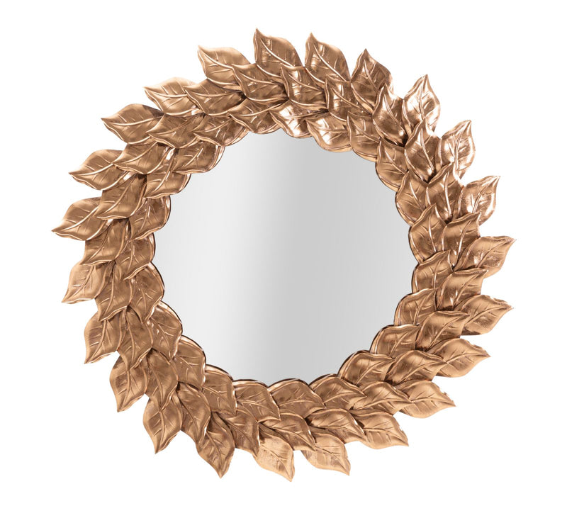 Oglinda decorativa Mauro Ferretti Glam Petal, Rame Ø 73X5 cm, Cupru