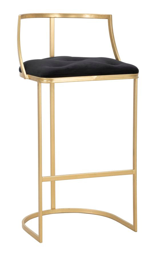 Scaun Bar Mauro Ferretti  Istanbul  Ø 45X90 cm, Auriu/Negru