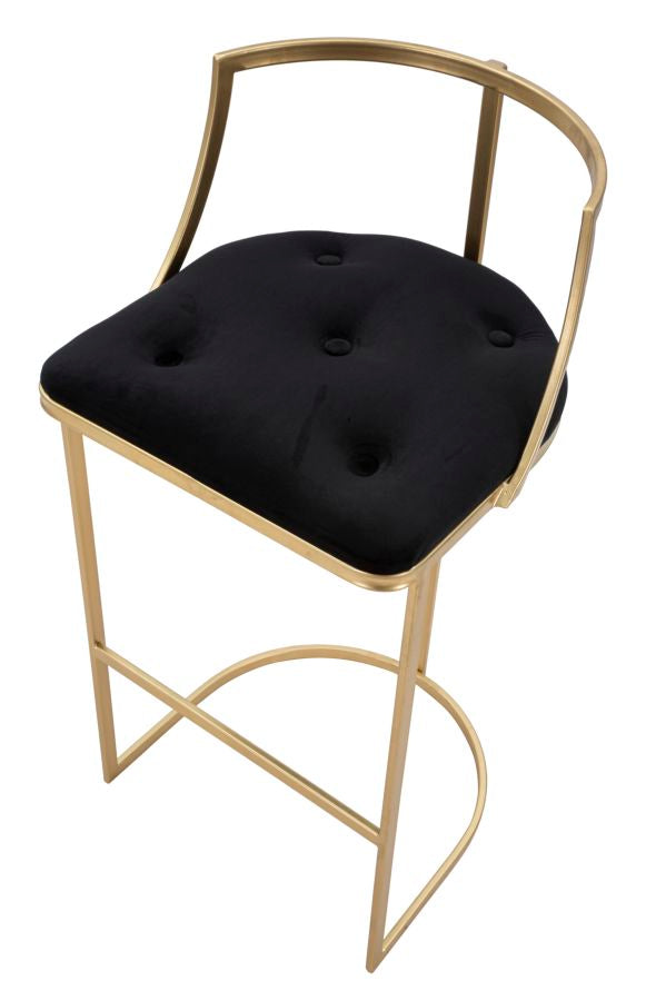 Scaun Bar Mauro Ferretti  Istanbul  Ø 45X90 cm, Auriu/Negru