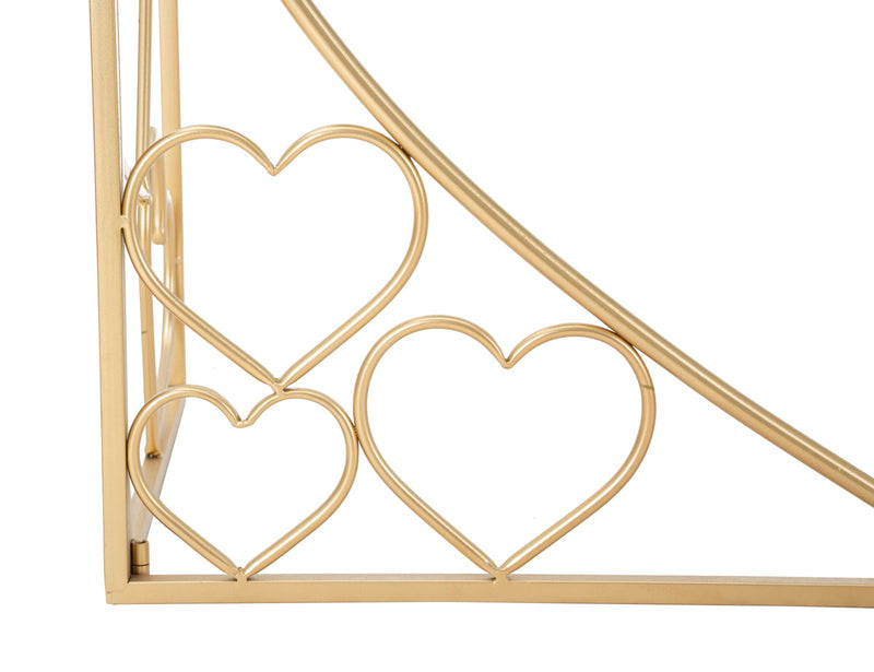 Consola Mauro Ferretti Heart  120X43X80 cm, Auriu
