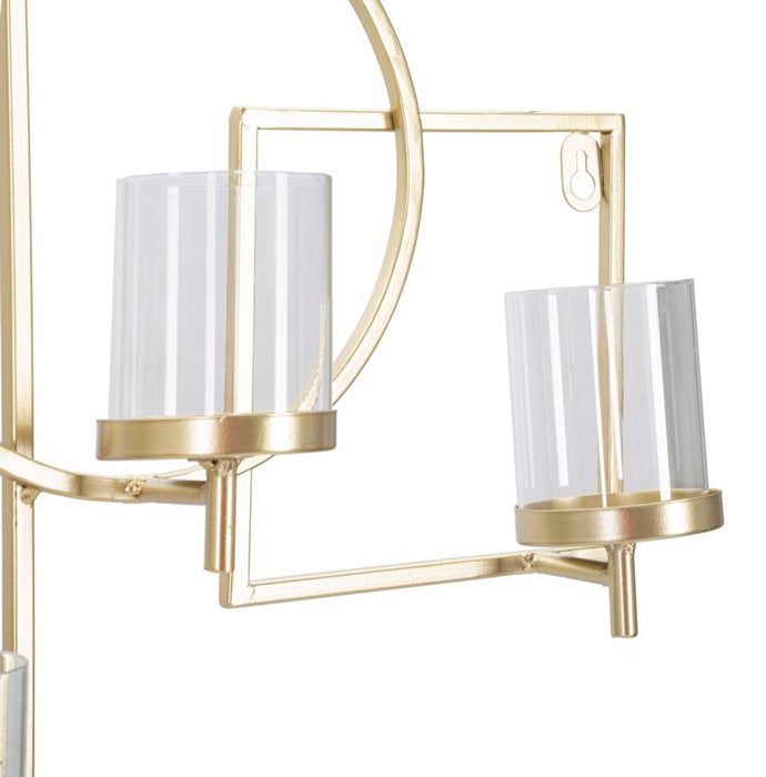 Suport Lumanari Pentru Perete Mauro Ferretti Marie  70X8,5X36 cm, Auriu