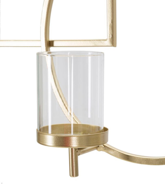 Suport Lumanari Pentru Perete Mauro Ferretti Marie  70X8,5X36 cm, Auriu