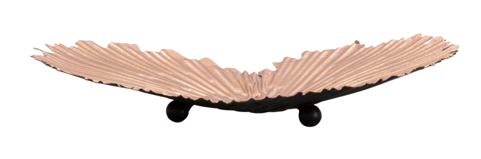 Platou decorativ Mauro Ferretti  Heart Leaf Trya Glam C, Copper 29X5X25 cm, Cupru