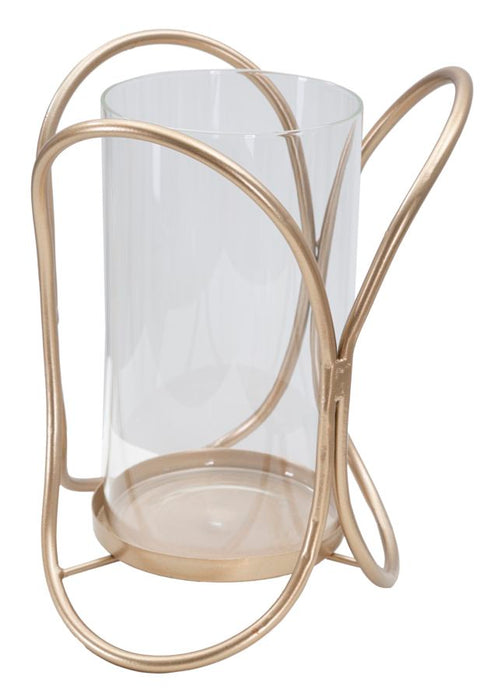 Suport Lumanare Mauro Ferretti Glox Dark  Ø 16X21,5 cm, DARK