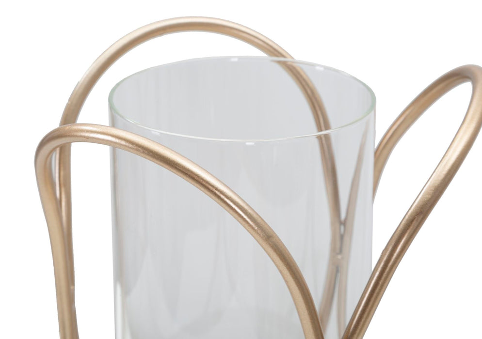 Suport Lumanare Mauro Ferretti Glox Dark  Ø 16X21,5 cm, DARK