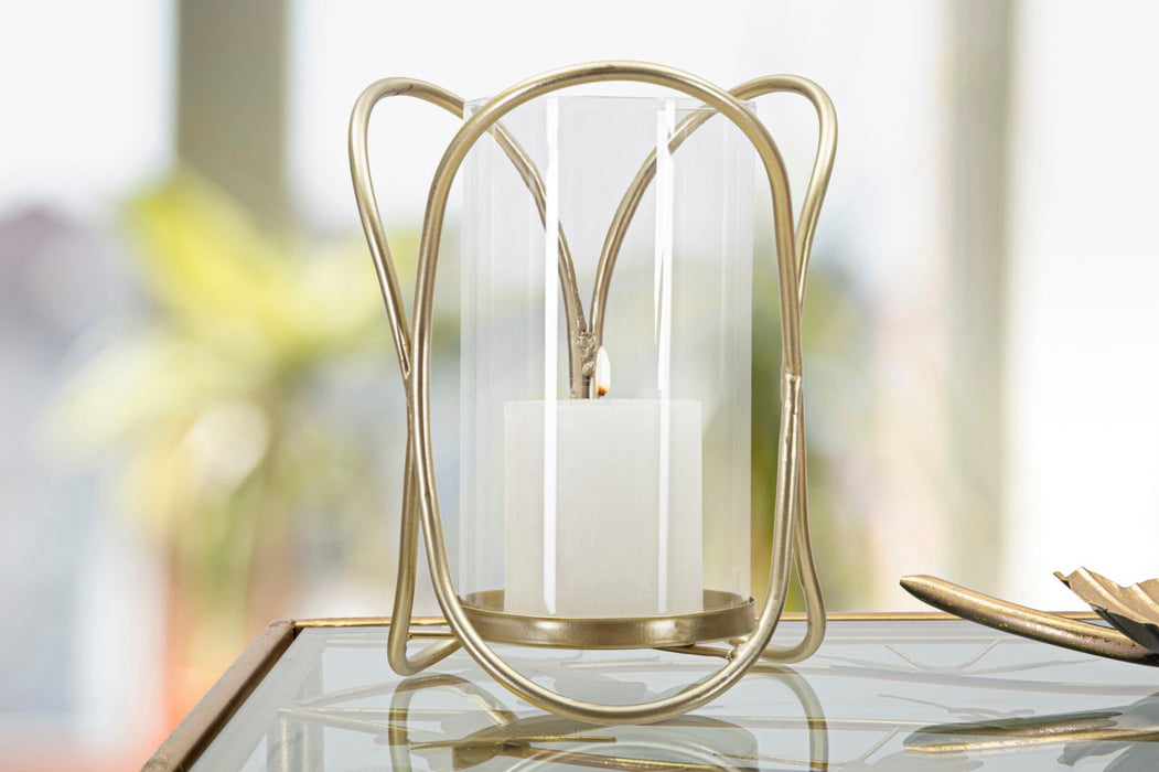 Suport Lumanare Mauro Ferretti Glox Gold  Ø 16X21,5 cm, Auriu