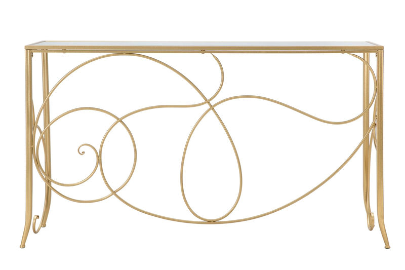 Consola Mauro Ferretti Art  140X40X80 cm, Auriu