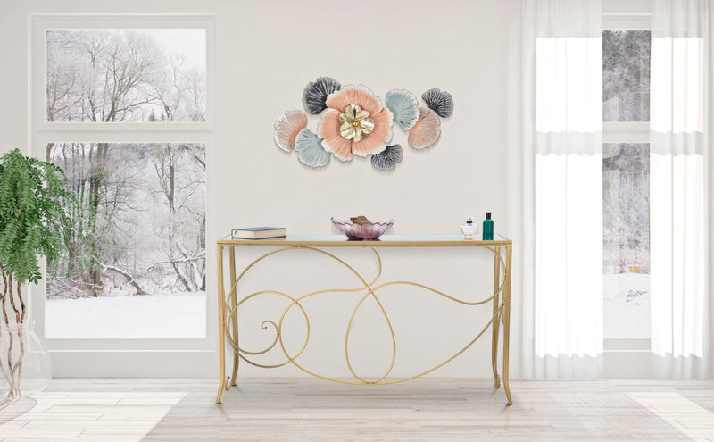 Consola Mauro Ferretti Art  140X40X80 cm, Auriu