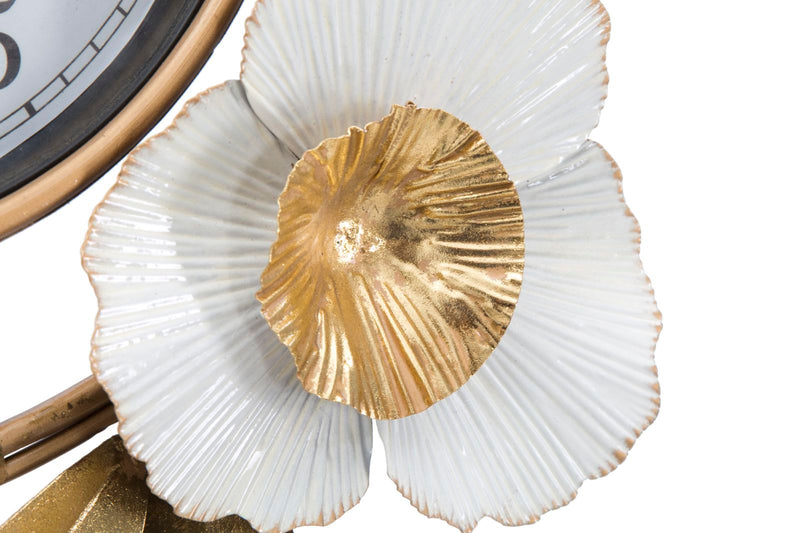 Ceas decorativ de Perete Mauro Ferretti Flow  92,5X8X45,5 cm, Auriu
