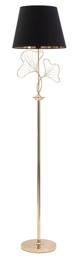 Lampadar Mauro Ferretti Leaves  Ø 38X167 cm, Negru/ Auriu