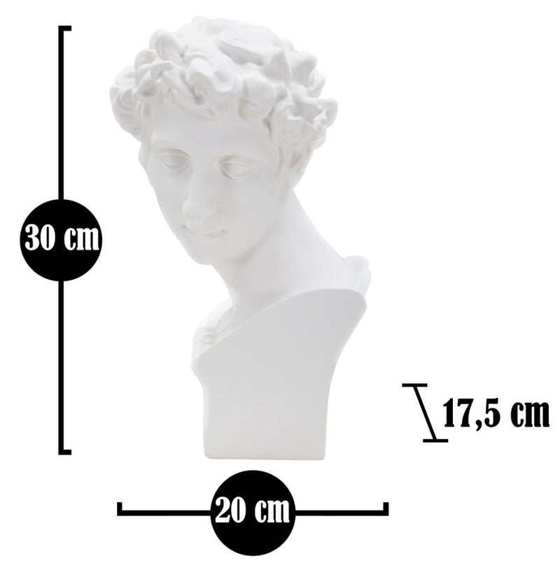 Statueta Mauro Ferretti  Roman Young  20X17,5X30 cm, Alb