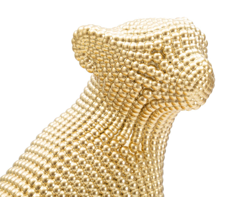 Statueta Mauro Ferretti Leopard Auriu 23X15, 5X29 cm, Auriu