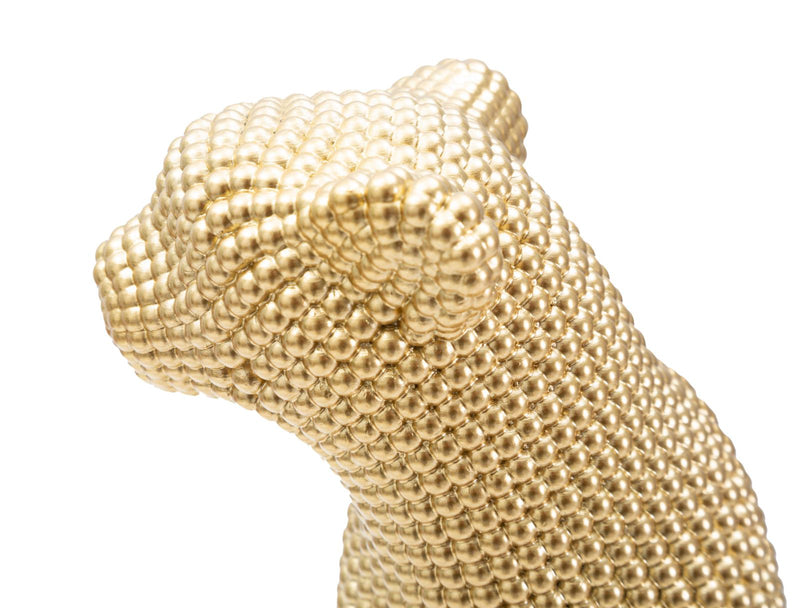 Statueta Mauro Ferretti Leopard Auriu 23X15, 5X29 cm, Auriu