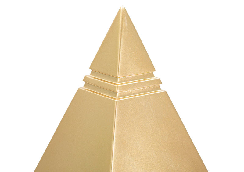 Statueta Mauro Ferretti Piramid Gold  11,5X11,5X15,5 cm, Auriu
