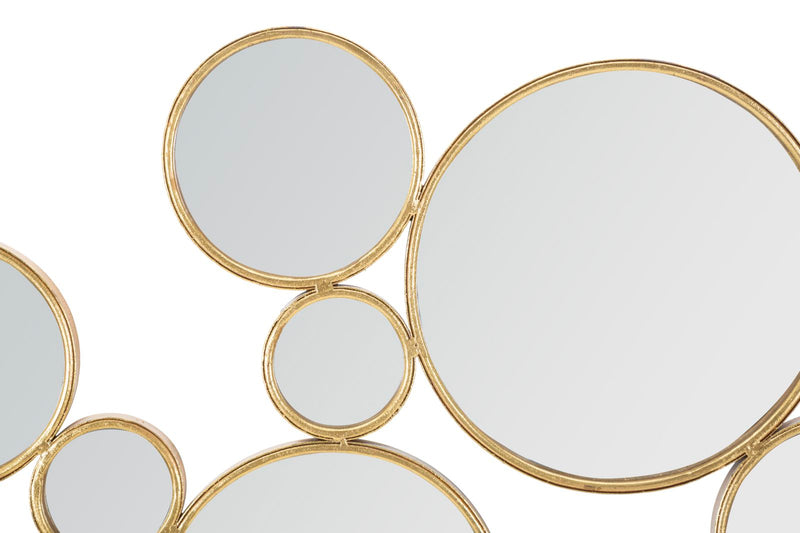 Decoratiune de Perete Mauro Ferretti Damuro With Mirrors  100X2,3X51,5 cm, Auriu
