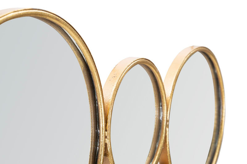 Decoratiune de Perete Mauro Ferretti Damuro With Mirrors  100X2,3X51,5 cm, Auriu