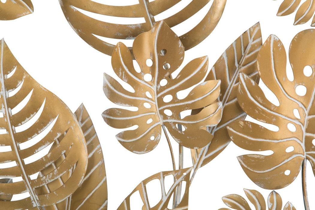 Decoratiune de Perete Mauro Ferretti Jungle Round  Ø 80X6.5 cm, Auriu