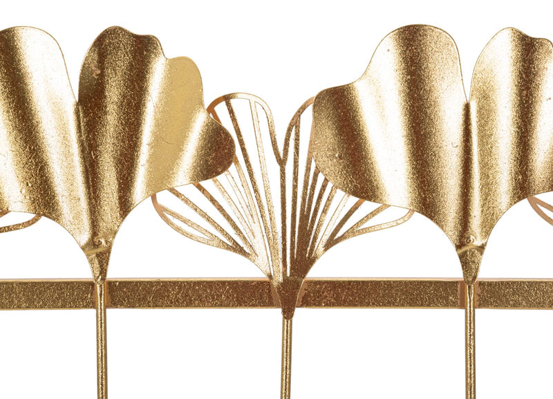 Cuier de Perete Mauro Ferretti 5 Leaves 49, 5X6X26, 3 cm, Auriu