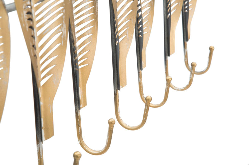 Cuier Mauro Ferretti Long Leaf  65X42,5X6 cm, Auriu