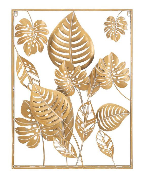 Decoratiune de Perete Mauro Ferretti Jungle Ret. 60X80X6.5 cm, Auriu