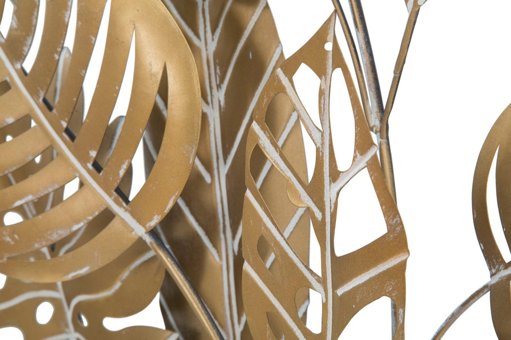 Decoratiune de Perete Mauro Ferretti Jungle Ret. 60X80X6.5 cm, Auriu