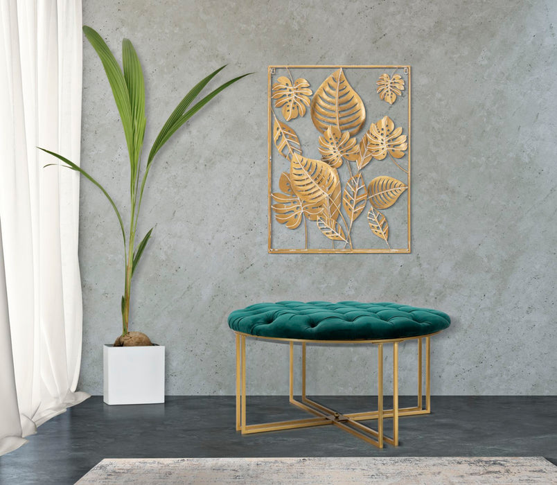 Decoratiune de Perete Mauro Ferretti Jungle Ret. 60X80X6.5 cm, Auriu