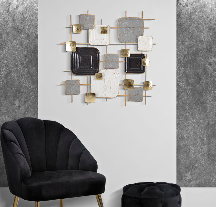 Decoratiune de Perete Mauro Ferretti Cubes  80X5X80 cm, Multicolor