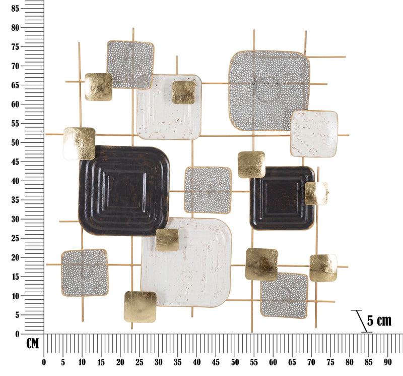 Decoratiune de Perete Mauro Ferretti Cubes  80X5X80 cm, Multicolor