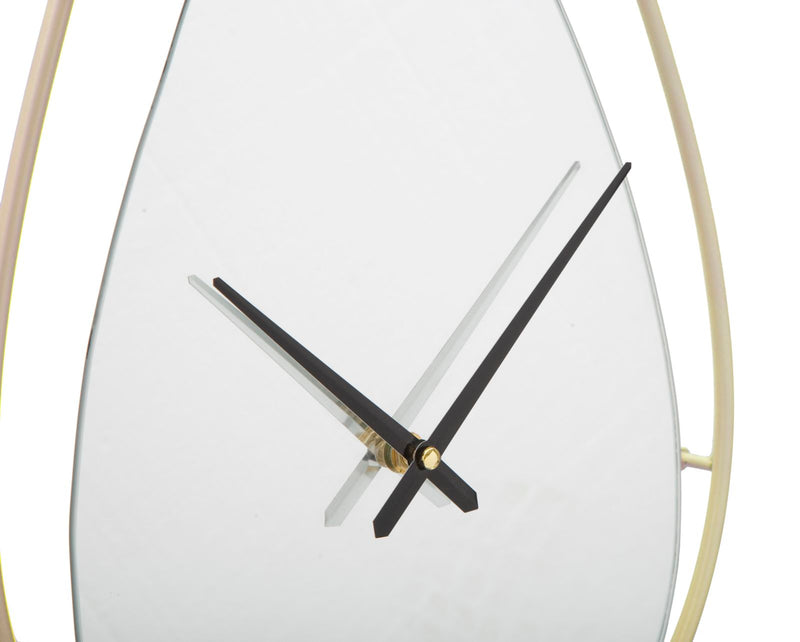 Ceas decorativ de Perete Mauro Ferretti Drop  30X4,5X50 cm, Auriu/Argintiu